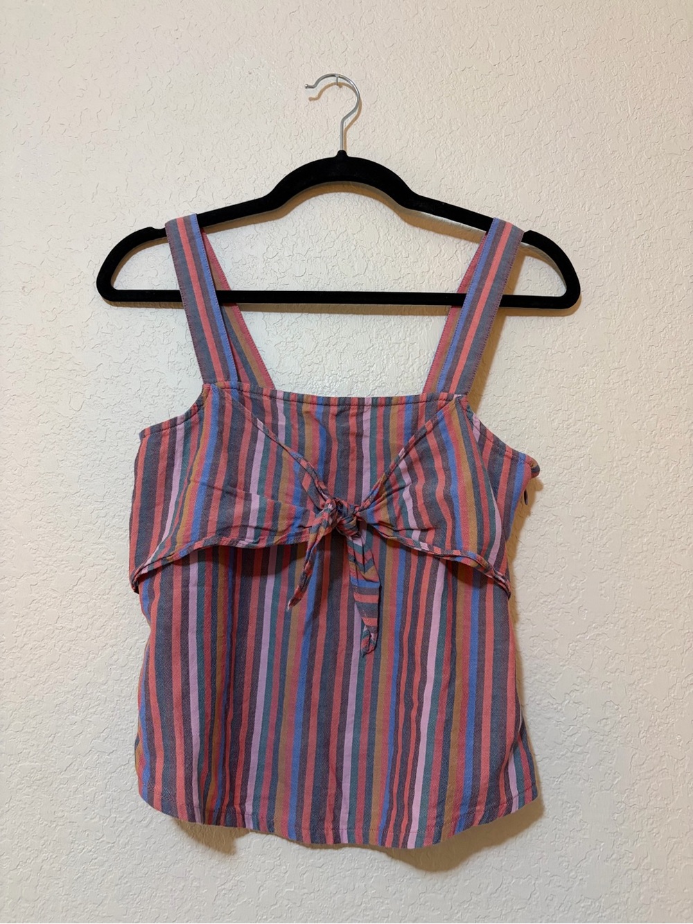 Madewell Multicolor Striped Tie-Front Camisole